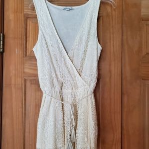White lace romper